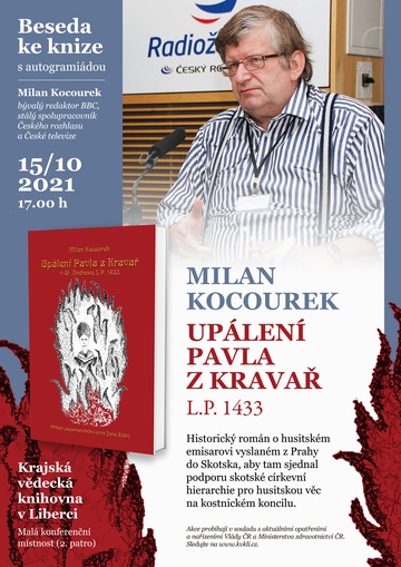 Plakát Milan Kocourek: UPÁLENÍ PAVLA Z KRAVAŘ LP 1433
