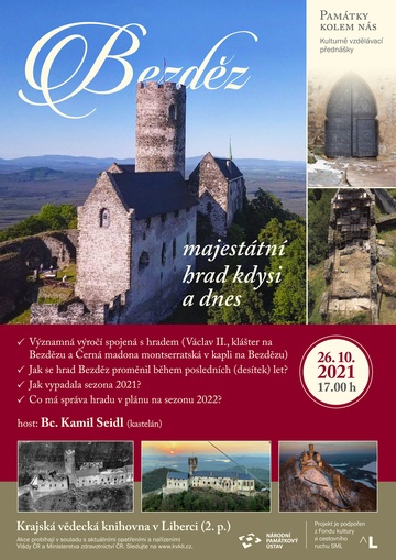 Plakát Bezděz - majestátní hrad kdysi a dnes