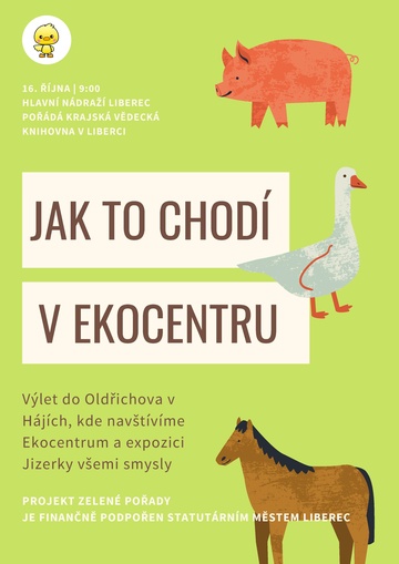 Plakát Jak to chodí v Ekocentru