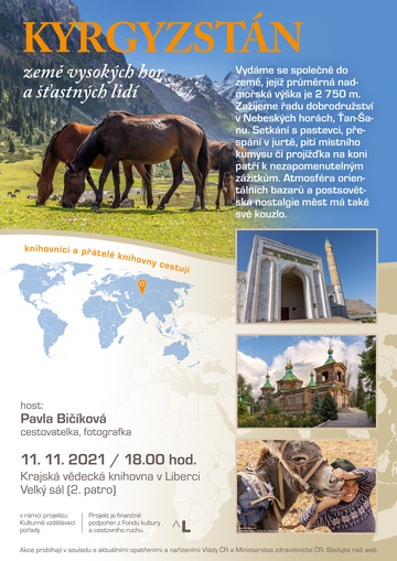Plakát Kyrgyzstán – země vysokých hor a šťastných lidí