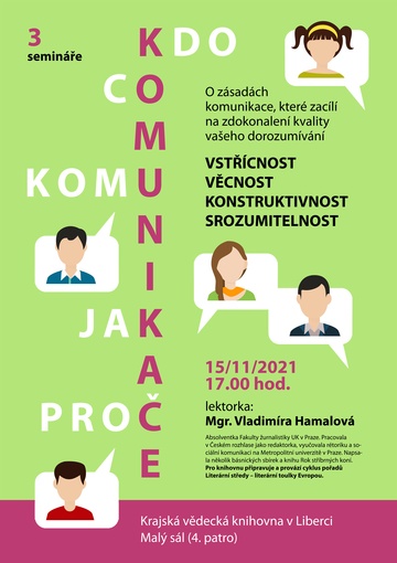 Plakát KDO*CO*KOMU*JAK*PROČ aneb Zásady bezkonfliktní komunikace II.