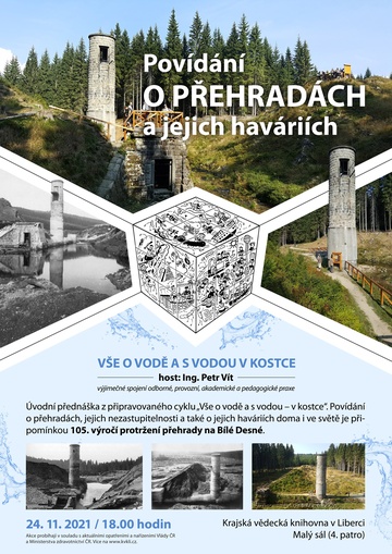 Plakát Povídání o přehradách a jejich haváriích