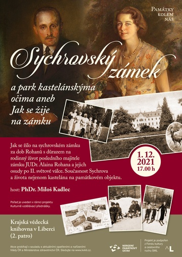 Plakát Sychrovský zámek a park kastelánskýma očima  aneb  Jak se žije na zámku