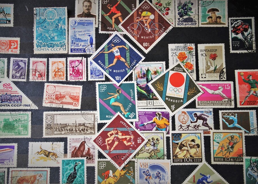 Plakát Poštovní známky jako doklad doby