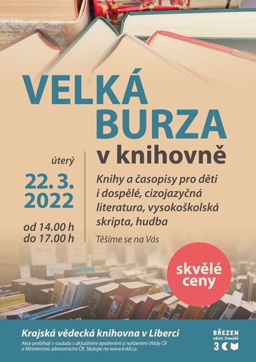 Plakát Burza knih a časopisů (BMČ)