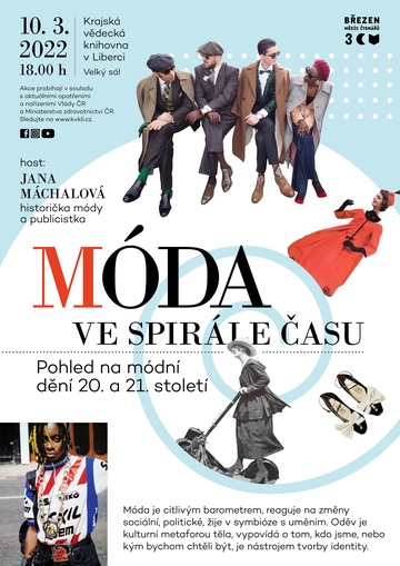 Plakát Móda ve spirále času - Pohled na módní dění 20. a 21. století (BMČ)