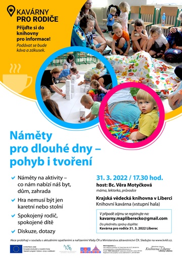Plakát Náměty pro dlouhé dny – pohyb i tvoření