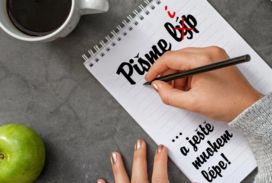 Plakát Pišme líp a mnohem lépe - Zlomyslná interpunkce