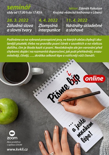 Plakát Pišme líp a ještě mnohem lépe - Záludná slova a slovní tvary
