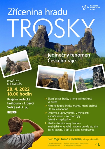Plakát Zřícenina hradu Trosky – Jedinečný fenomén Českého ráje