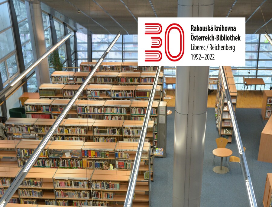 Plakát Výstavka k 30. výročí Rakouské knihovny v Liberci