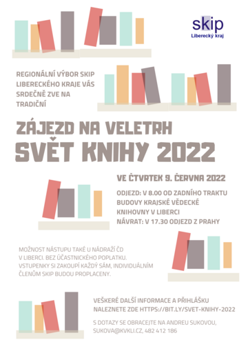 Plakát Návštěva knižního veletrhu Svět knihy 2022