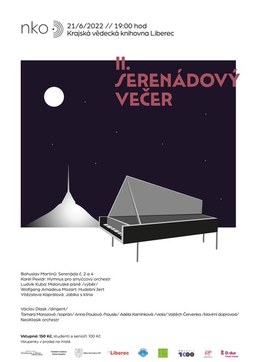 Plakát NeoKlasik Martinů - SERENÁDOVÝ VEČER