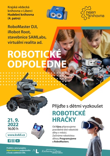 Plakát Robotické odpoledne pro děti