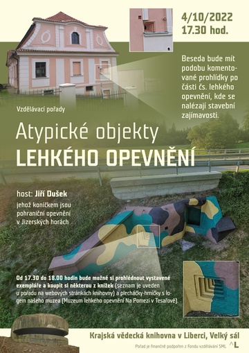 Plakát Atypické objekty lehkého opevnění 