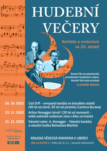 Plakát Carl Orff - evropská kantáta 20. století