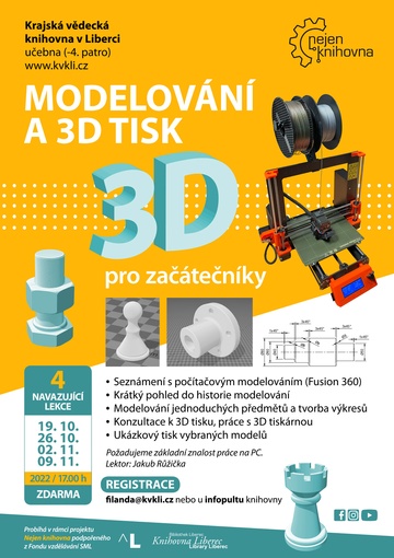 Plakát Modelování a 3D tisk