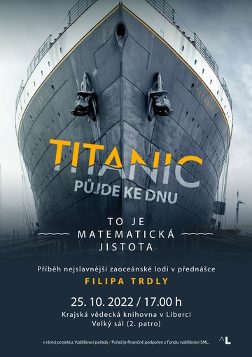 Plakát „TITANIC půjde ke dnu – to je matematická jistota“
