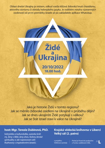 Plakát Židé a Ukrajina