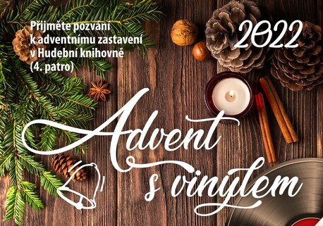 Plakát Advent s vinylem