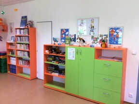 Interiér knihovny ve Višňové