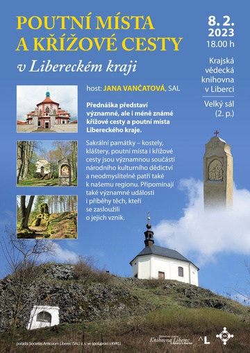 Plakát Poutní místa a křížové cesty v Libereckém kraji