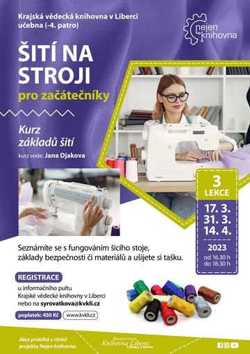 Plakát Šití na stroji