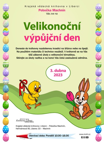 Plakát Velikonoční výpůjční den