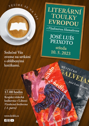 Plakát Literární toulky Evropou - José Luís Peixoto