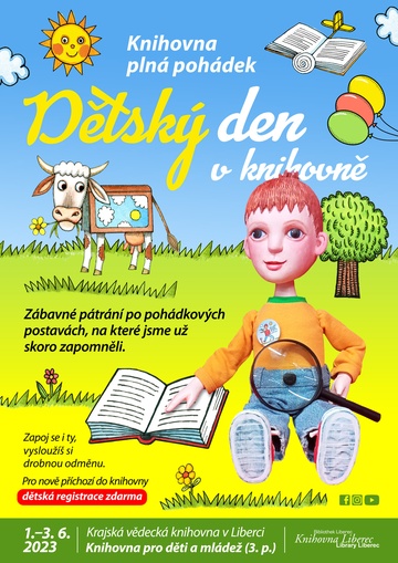 Plakát Dětský den v knihovně