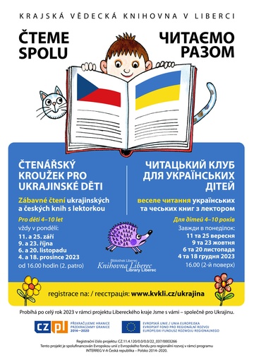 Plakát Čteme spolu / Читаємо разом (pro děti)