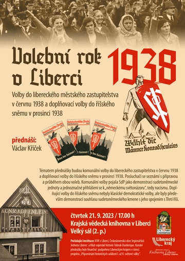 Plakát Volební rok 1938 v Liberci