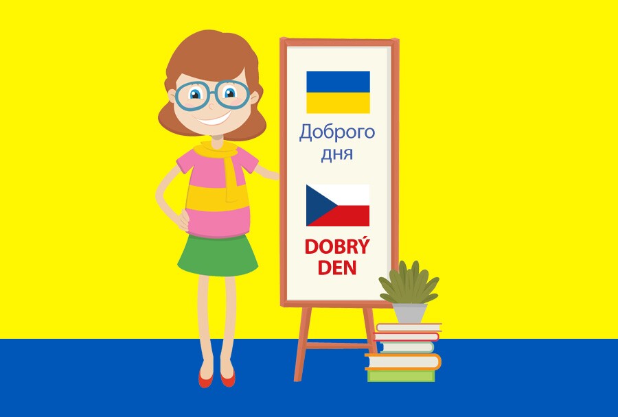 Plakát Čeština pro začátečníky/Чеська для початківців