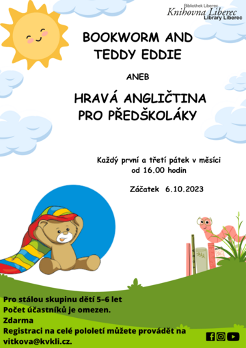 Plakát Bookworm and Teddy Eddie aneb Hravá angličtina pro předškoláky