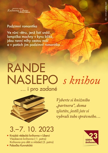 Plakát Rande naslepo s (dětskou) knihou
