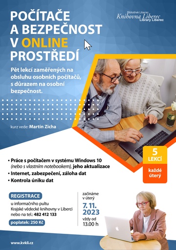 Plakát Počítače a bezpečnost v online prostředí