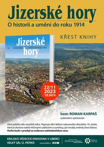 Plakát JIZERSKÉ HORY – o historii a umění do roku 1914
