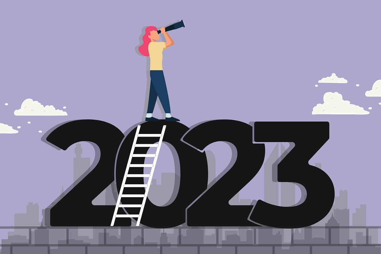 Plakát Ohlédnutí aneb Co dal a vzal rok 2023