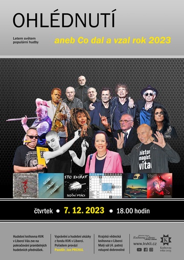 Plakát Ohlédnutí aneb Co dal a vzal rok 2023