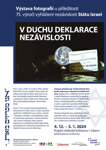 Plakát Vznik státu Izrael