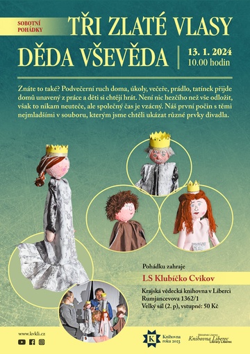 Plakát Tři zlaté vlasy děda Vševěda