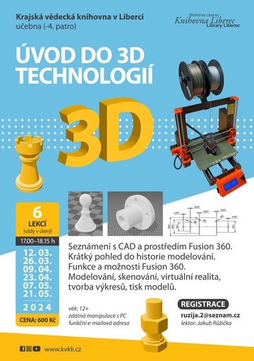 Plakát Úvod do 3D technologií