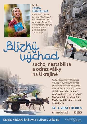 Plakát Blízký východ: sucho, nestabilita a odraz války na Ukrajině