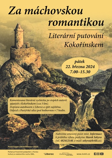 Plakát Za máchovskou romantikou - Literární putování Kokořínskem