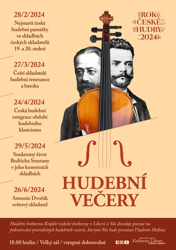 Plakát Hudební večer - Rok české hudby