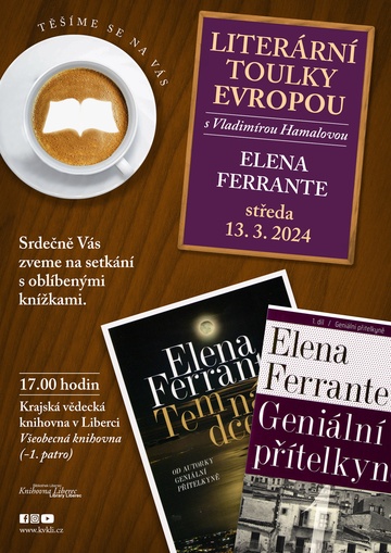 Plakát Literární toulky Evropou - Elena Ferrante