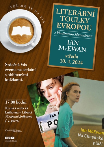 Plakát Literární toulky Evropou - Ian McEwan