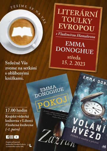 Plakát Literární toulky Evropou - Emma Donoghue