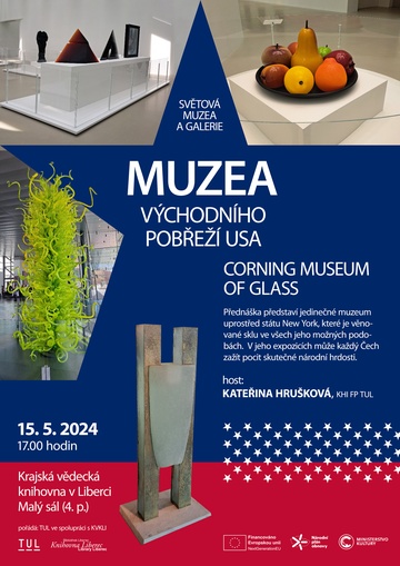 Plakát Muzea východního pobřeží USA - CORNING MUSEUM OF GLASS 