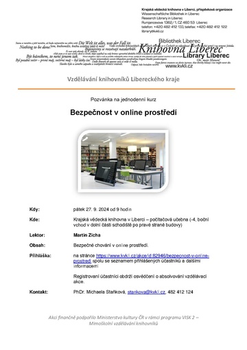 Plakát Bezpečnost v online prostředí